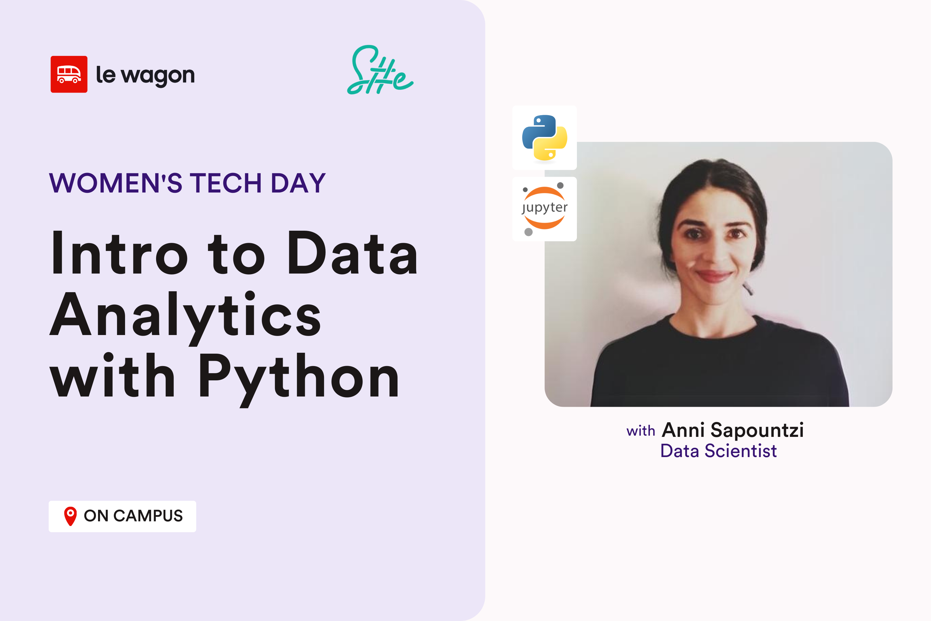 Le Wagon IWD: Women's Tech Day Intro to Data Analytics with Python